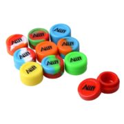 Silicone Alley, Wax Container Set, Non Stick Silicone Jars, Set of 10, Assorted Colors