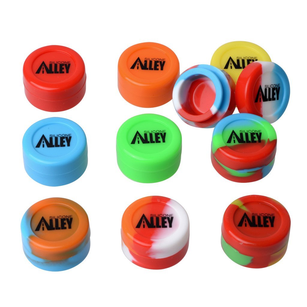 Silicone Alley, Wax Container Set, Non Stick Silicone Jars, Set of 10,  Assorted Colors - Silicone Alley