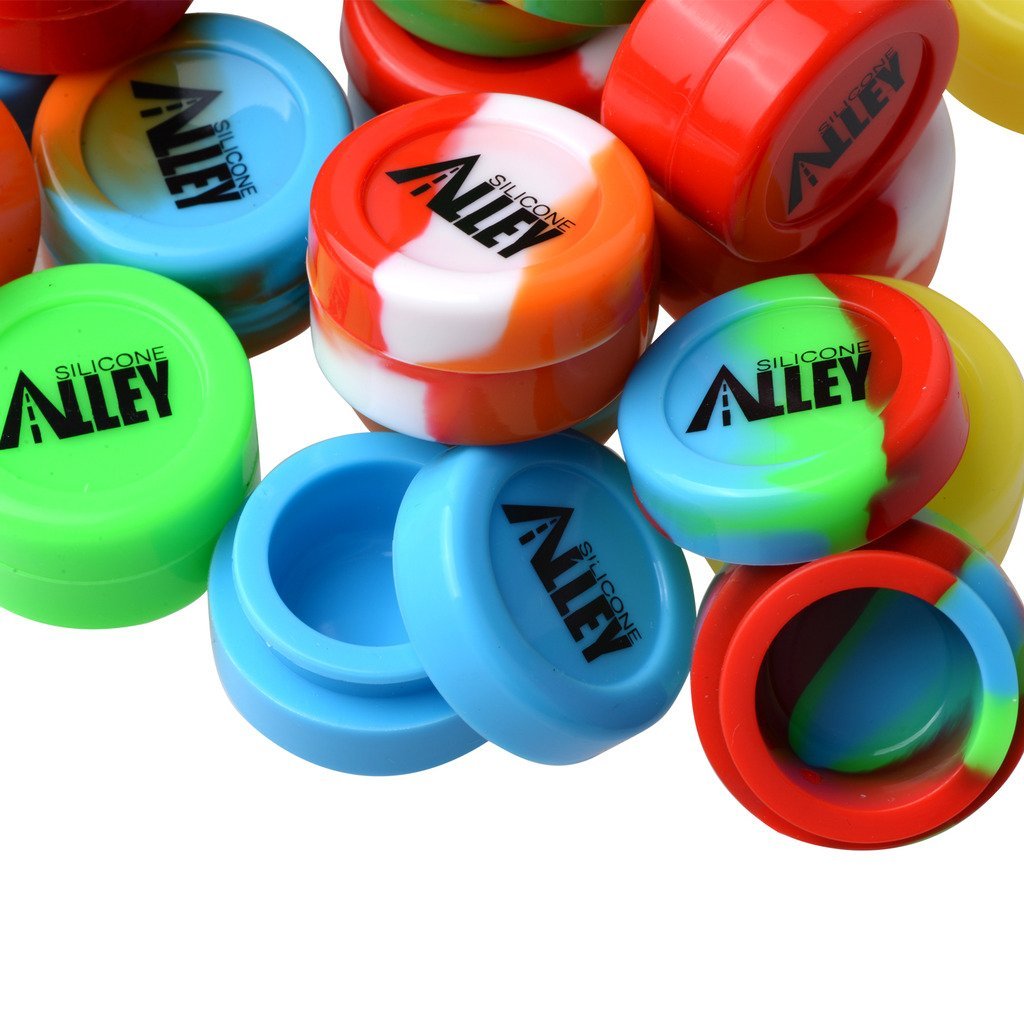 Silicone Alley, Wax Container Set, Non Stick Silicone Jars, Set of 30,  Assorted Colors - Silicone Alley